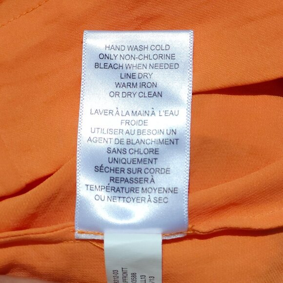 ATTRACTIVE BANANA REPUBLIC Orange Flowy Top Women's Size Small Flowy Creamsicle - Picture 4 of 7